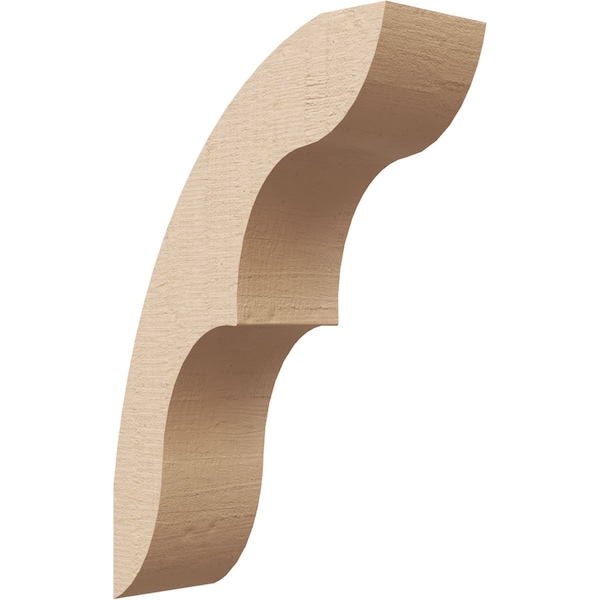Ekena Millwork 3-inch W x 8-inch D x 12-inch H Ozark Rough Cedar Woodgrain TimberThane Knee Brace, Primed BRCUR03X08X12OZKRCPR - main